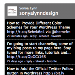 Twitter Widget Screenshot